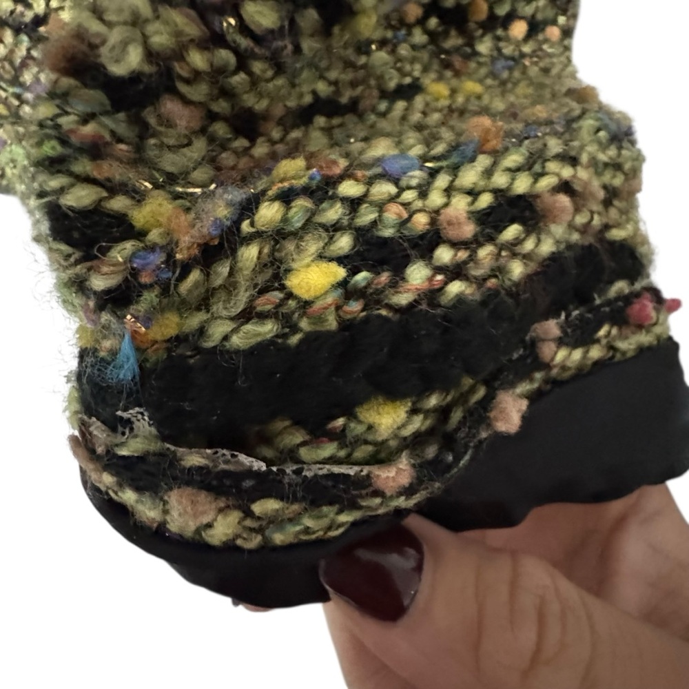 Sag Harbor Women's Tweed Blazer - Black and Gold holiday old money cottage - Picture 5 of 12
